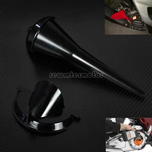 Estuche primario negro relleno de aceite + embudo de relleno cárter de 9" apto para Harley Touring - Imagen 1 de 11