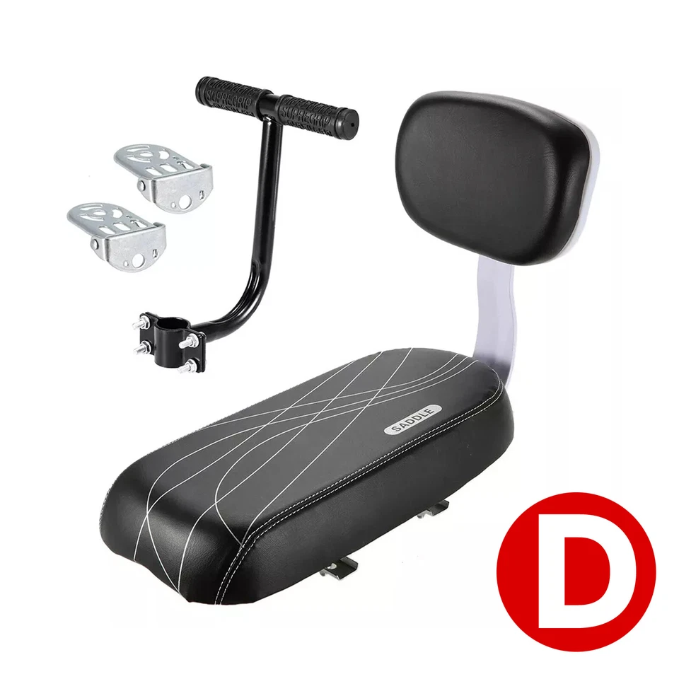 Bike Saddle with Back Rest Back Seat MTB Rear Rack Saddle Bike Child Seat Set - Image 1 of 4