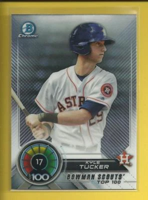Kyle Tucker RC 2018 Bowman Chrome Scouts Top 100 Rookie Card # BTP-17 Astros MLB - Image 1 of 2
