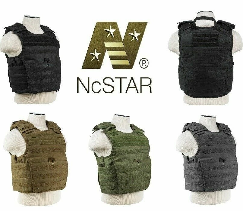 NcStar Heavy Duty Expert Ballistic Plate Carrier Vest MOLLE M-4XL Adjustable