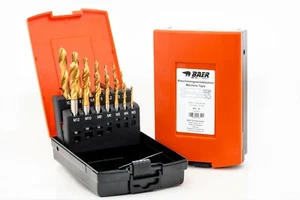 Gewindebohrer Set Baer HSS TIN M3 - M12 Maschinengewindebohrer Sackloch Satz - Bild 1 von 5