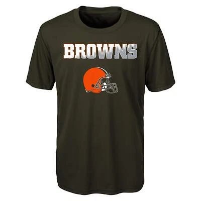 Camiseta de manga corta NFL Cleveland Browns Performance - gamuza marrón - L (14-16) Foto 1 de 2
