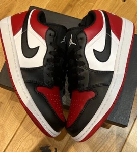 Size UK 6 - Jordan 1 Low Bred Toe - Picture 1 of 5