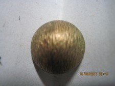 VINTAGE 20TH CENTURY GOLD ART DECO TEXTURE FABRIC LOOK DOME METAL BUTTON