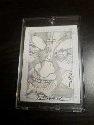 SCORPIUS Rittenhouse Archives Farscape Season 3 Sketch Card By John Czop  RARE! - Image 1 of 2
