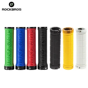 ROCKBROS Bicycle Bike Handlebar Handle Grips Lock On Mountain Road Cycling Grips - Picture 1 of 17