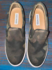 STEVE MADDEN Women?s Green Camouflage Ecentric Slip On Shoes Size 8