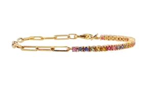 Bracciale TENNIS con Cristalli Swarovski - MULTICOLOR - Imagen 1 de 2