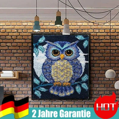 Teppich Making Kits Set DIY Eule Tapisserie Teppich Zum Für Kinder Erwachsene DE - Bild 1 von 4