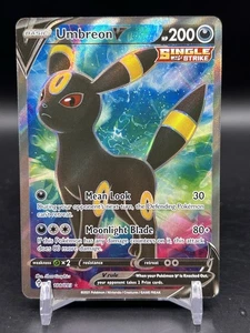 Umbreon V Full Art 188/203 Swsh07: Evolving Skies Holo Pokemon Inglés Casi Nuevo - Imagen 1 de 4