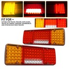 2x LED Rear Tail Light Brake Stop Indicator Lamp Trailer Truck Van Caravan UK