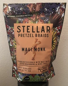 Stellar Snacks Maui Monk Brezel Braids Super Big Size 32oz Limited Edition RARE - Bild 1 von 2
