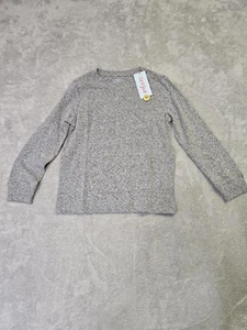New Cat And Jack Boys Long Sleeve Shirt With Pocket Gray Size XS (4/5) - Picture 1 of 2