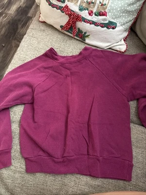 Hanes Her Way Children’s Purple Sweatshirt Size Small (7-8) - Image 1 of 3