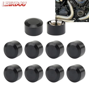 10pcs Motorcycle Head Bolt Cover Schrauben Motor Bolts Caps For Harley Twin Cam  - Bild 1 von 9