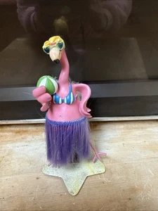 Rosa Flamingo Hawaii Hula Armaturenbrett Shaker Verrückt Party Rock - Bild 1 von 4