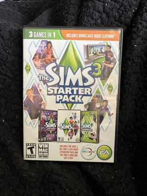 Los Sims 3 Starter Pack - PC/Mac - DVD-ROM - Juego de 3 discos MUY BUENO con manual  Foto 1 de 4