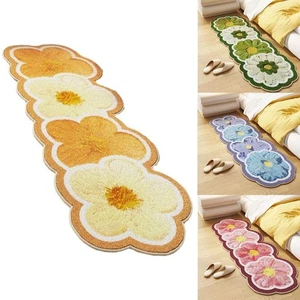 Thickened Long Carpet Non Slip Floral Carpet High Quality Bath Door Foot Rug - Picture 1 of 10