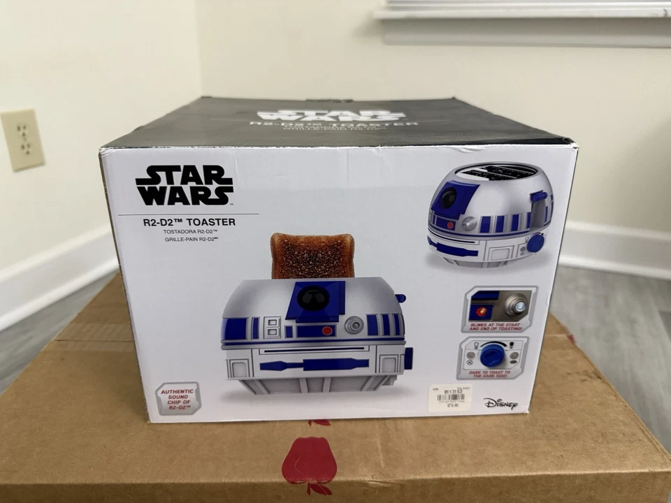 Tostadora Star Wars R2-D2 Disney Uncanny Brands 2 rebanadas con sonidos activos Foto 1 de 4