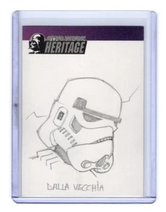 Star Wars Heritage 2005 Topps Artist Sketch Dalla Vecchia 1/1 Stormtrooper (a) - Picture 1 of 4