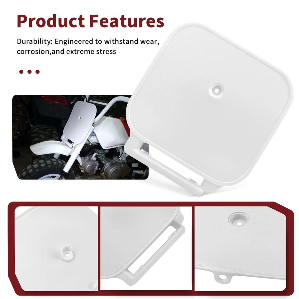 61136-GW8-670ZA Para Honda Blanco Placa Delantera Z50R Z50 Z 50 1988-1998 1999 Foto 1 de 4