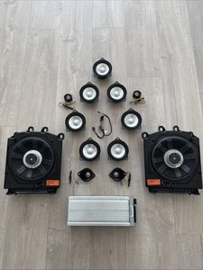 BMW Serie 5 E60 E61 LOGIC 7 Top HiFi DSP Sistema de sonido envolvente Juego completo OEM - Imagen 1 de 24