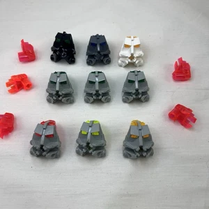 Lego Bionicle 9 Head Connector Blocks 32553 & Translucent Multicolor Stalks - Picture 1 of 6