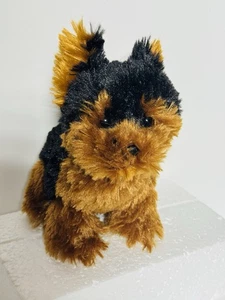 Ganz Webkinz Teacup Yorkie HM788 Plush Dog Black Brown 8” No Code EUC - Picture 1 of 13