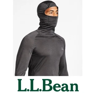 L.L. Bean Men's Cresta 100% Wool Ultralight 150 Base Layer Hoodie Alloy Gray M - Picture 1 of 12