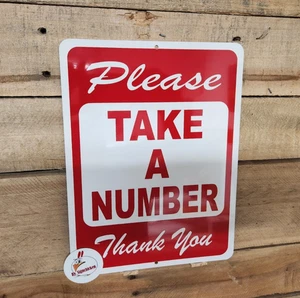 BITTE NEHMEN SIE EINE NUMMER, BEACHTEN SIE BESCHILDERUNG, LADENRICHTLINIEN, WARTEN - Bild 1 von 3