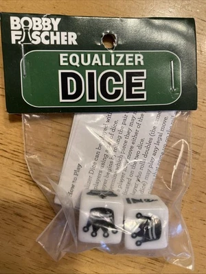 WE Games Ecualizador Dados de Ajedrez, Bobby Fischer Ecualizador Nivel de Habilidad Nuevo en Paquete Foto 1 de 4