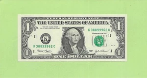 2003 ..UNCIRC $1 K 3889 9962 C .... 2003 $1 K-C 88 & 999 - Picture 1 of 2