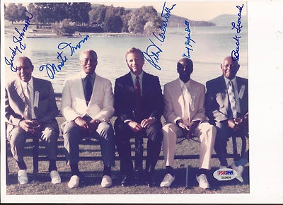 Cool Papa Bell & Judy Johnson & Monte Irvin & Ueberroth Autograph 8x10 psa/dna - Image 1 of 2