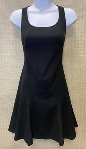 NWT Ann Taylor LOFT Black Skater Dress Zips Size 6 Petite  - Picture 1 of 7