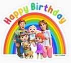 Cocomelon Happy Birthday Edible Cake Topper ( 2 Designs To Choose) - Icing Sheet