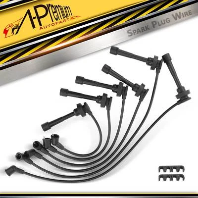 Juego de 6 cables de bujías para Mitsubishi Montero Sport 1997-2008 Montero 3,0 L 3,5 L Foto 1 de 4