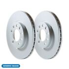 Pair of Vented Front 240mm Brake Discs for Ford Ka 2008-2016
