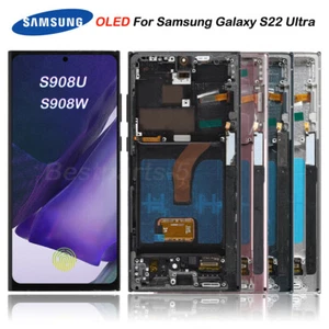 Ecran LCD de remplacement OLED pour Samsung Galaxy S22 Ultra 5G S908U/U1/W - Photo 1 sur 38