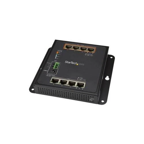 StarTech 8-Port 4 Poe + Gigabit Ethernet Switch Managed Muro Supporto Con Front - Immagine 1 di 1