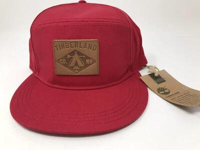 Sombrero de 5 paneles Timberland Plumb Island para hombre - rojo - talla única - ¡nuevo con etiquetas! Foto 1 de 4