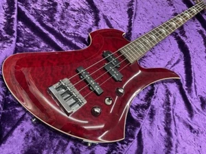 Used B.C.Rich MockingBird Bass Masterpiece PJ Red-ish 3.5kg W/GB - Picture 1 of 11