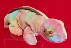 Ty Beanie Baby MWMT - Iggy Rainbow Iquana - Picture 1 of 4