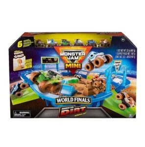 Monster Jam Mini World Finals Monster Dirt Arena with 2lbs Kinetic (Brand New) - Picture 1 of 6