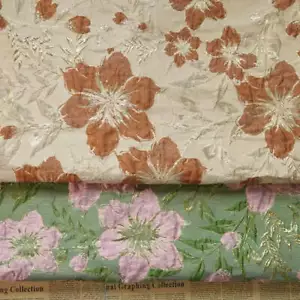 Tessuto jacquard tessuto floreale Esin 2 colori / - Foto 1 di 5