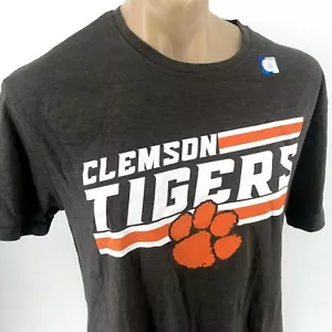 Neu mit Etikett NCAA Clemson Tigers College klassisches grau orangefarbenes T-Shirt mit Rundhalsausschnitt - Bild 1 von 6
