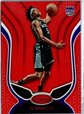 2019-20 Panini Certified - Mirror Red  De'Aaron Fox Card #77 Sacramento Kings - Image 1 of 2