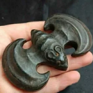 Colgante de murciélago antiguo tallado de meteoritos colección de cultura de montaña roja china - Imagen 1 de 6