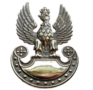789 WK2 POLNISCHE ARMEE MÜTZENABZEICHEN ADLER GEKRÖNT 1919 MODELL POLEN - Bild 1 von 2
