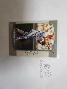 2000 Bowman Kelly Dransfeldt Signed Baseball Card - Picture 1 of 2