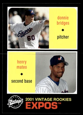 2002 Upper Deck Vintage - Henry Mateo, Donnie Bridges #197 - Image 1 of 2